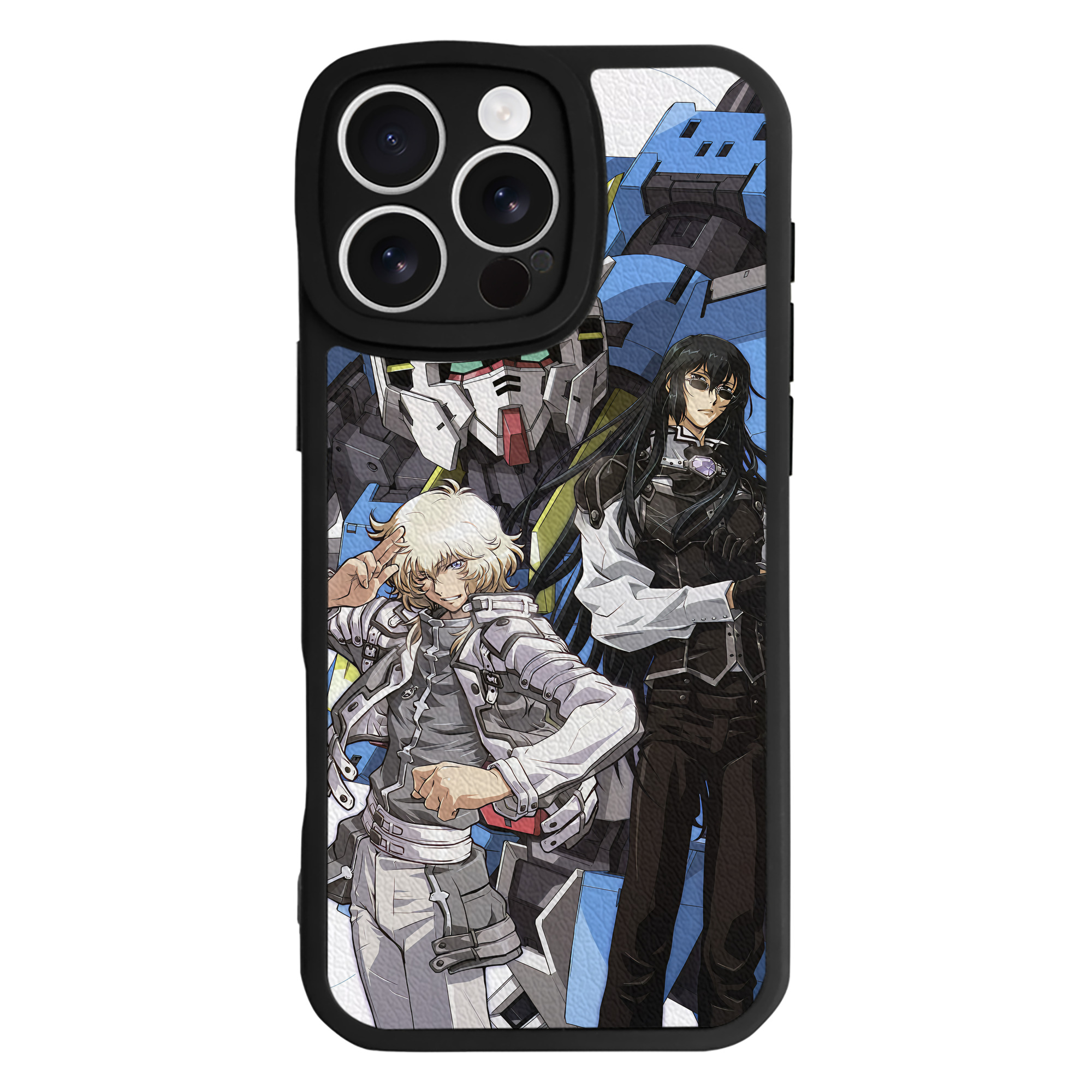 （画像用） 機動戦士ガンダム Mobile Suit Gundam 【iPhone 16シリーズ対応】シリコンスマホケース（レザー調） 材質：シリコン
